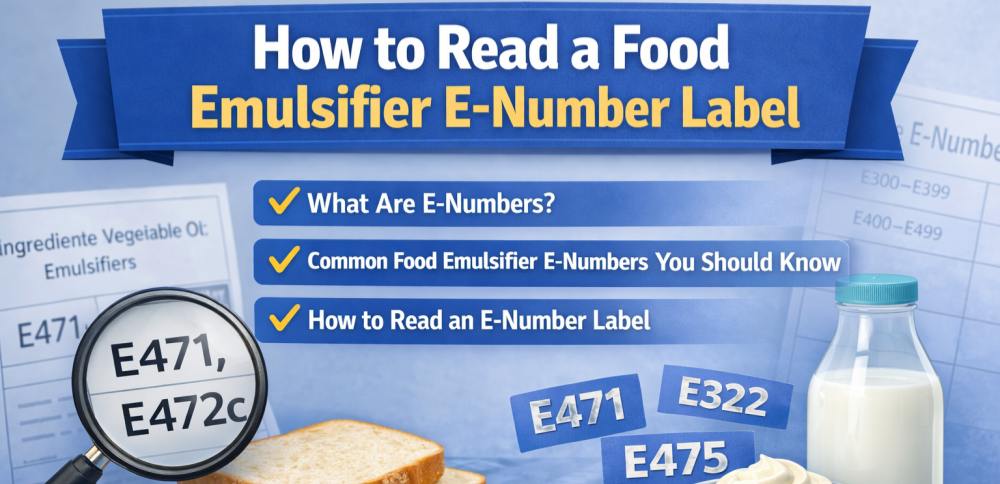 食品乳化剤の E ナンバーラベルの読み方